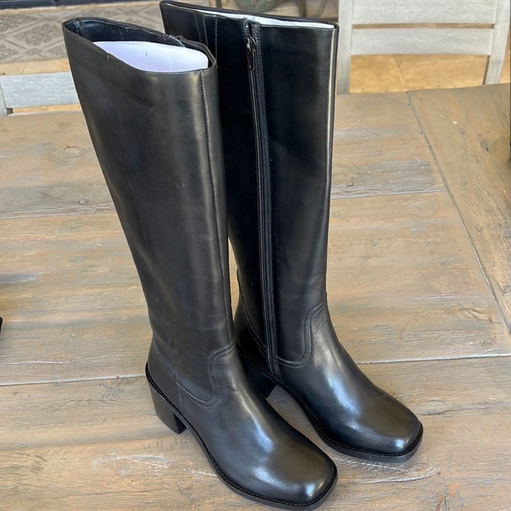 Seychelles Itinerary Knee High Boot - Black Leather